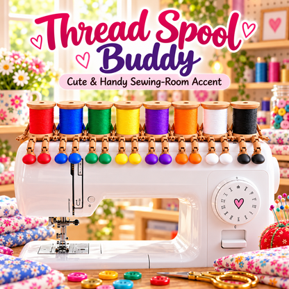 Cute Thread Spool Character Figurine