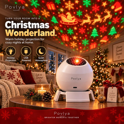🎅 Turn Any Room Into a Christmas Wonderland – Holiday Projection Night Light