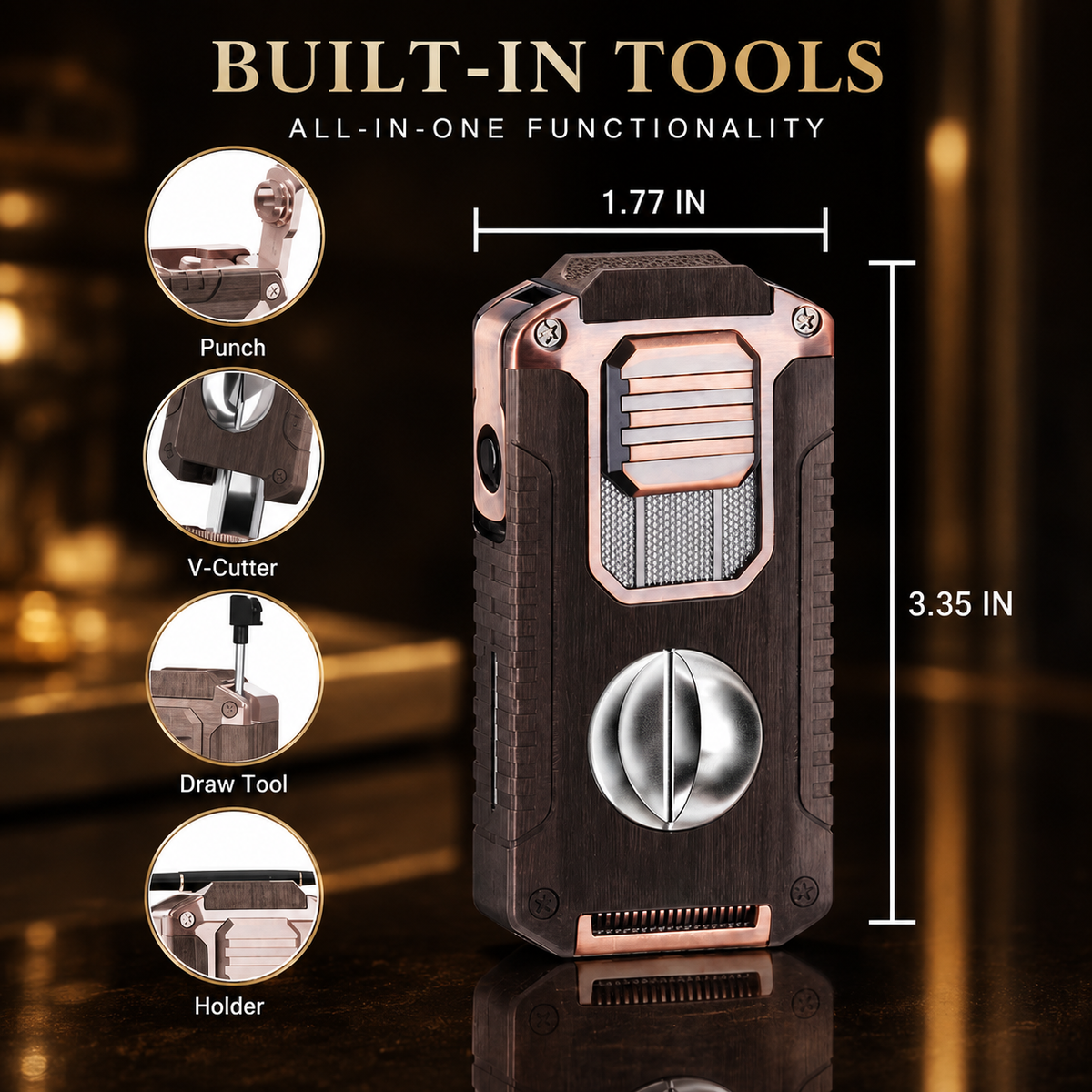 🔥 Vintage Luxury Refillable Lighter with Timeless Retro Style