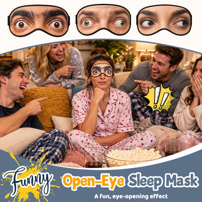 👀 Funny Open-Eye Sleep Mask – Hilarious Eye Illusion Nap Accessory for Travel, Pranks & Gag Gifts 😂🎁