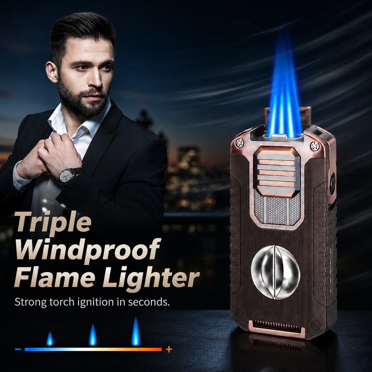 🔥 Vintage Luxury Refillable Lighter with Timeless Retro Style