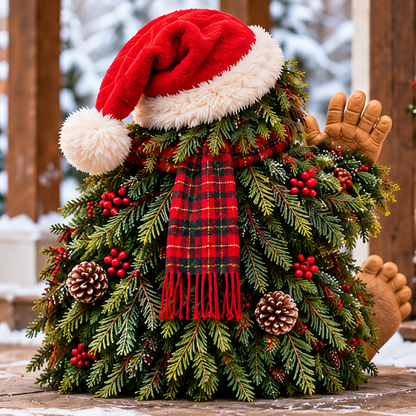 Christmas Bigfoot Welcome Decor