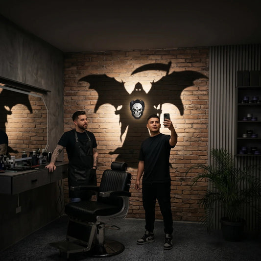 💀🦇 Dark Angel Reaper Shadow Wall Light