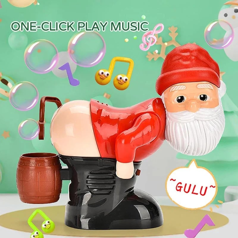Lustiger Weihnachtsmann Seifenblasenmaschine – mit Musik, Lichtern und weihnachtlichem Seifenblasenspaß