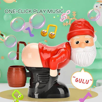 Lustiger Weihnachtsmann Seifenblasenmaschine – mit Musik, Lichtern und weihnachtlichem Seifenblasenspaß
