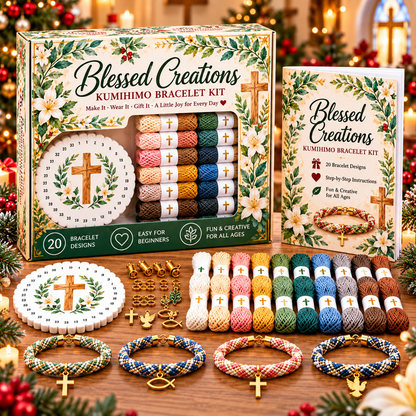 🙏✝️ Faith & Love DIY Christian Bracelet Making Kit