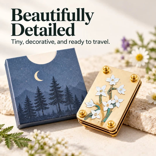 Mini Portable Flower Press Kit with 10 Pressing Paper Sheets – Preserve Flowers & Create Beautiful Keepsakes 🌿