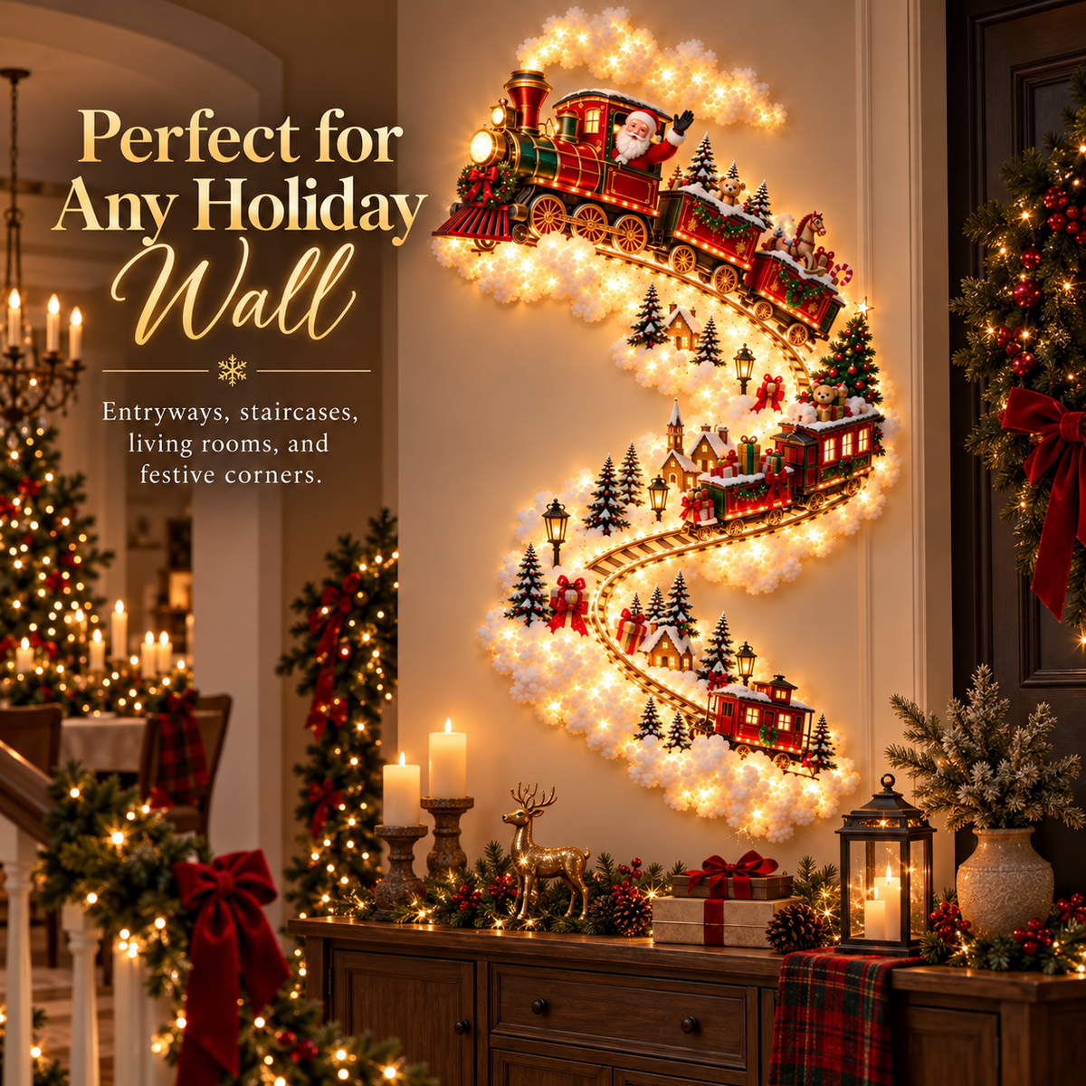 ✨Christmas Magic Trail Wall Light - A Little Christmas Magic, Right on Your Wall🎁