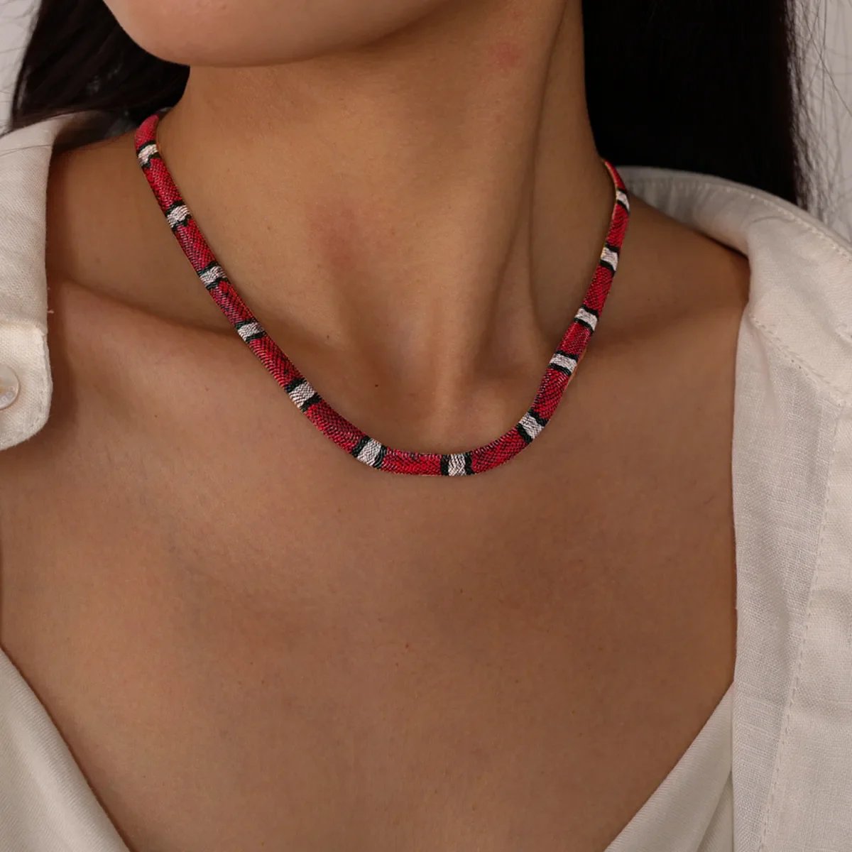 🐍Serpent Statement Necklace – A Symbol of Mystery & Power✨