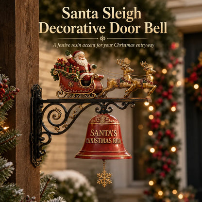 🎅 Santa Sleigh with Reindeer & Bell | 3D Christmas Outdoor Decoration🔔