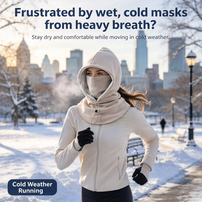🥶 2-in-1 Winter Face Mask & Warm Hat, Windproof Cold-Weather Protection🎁
