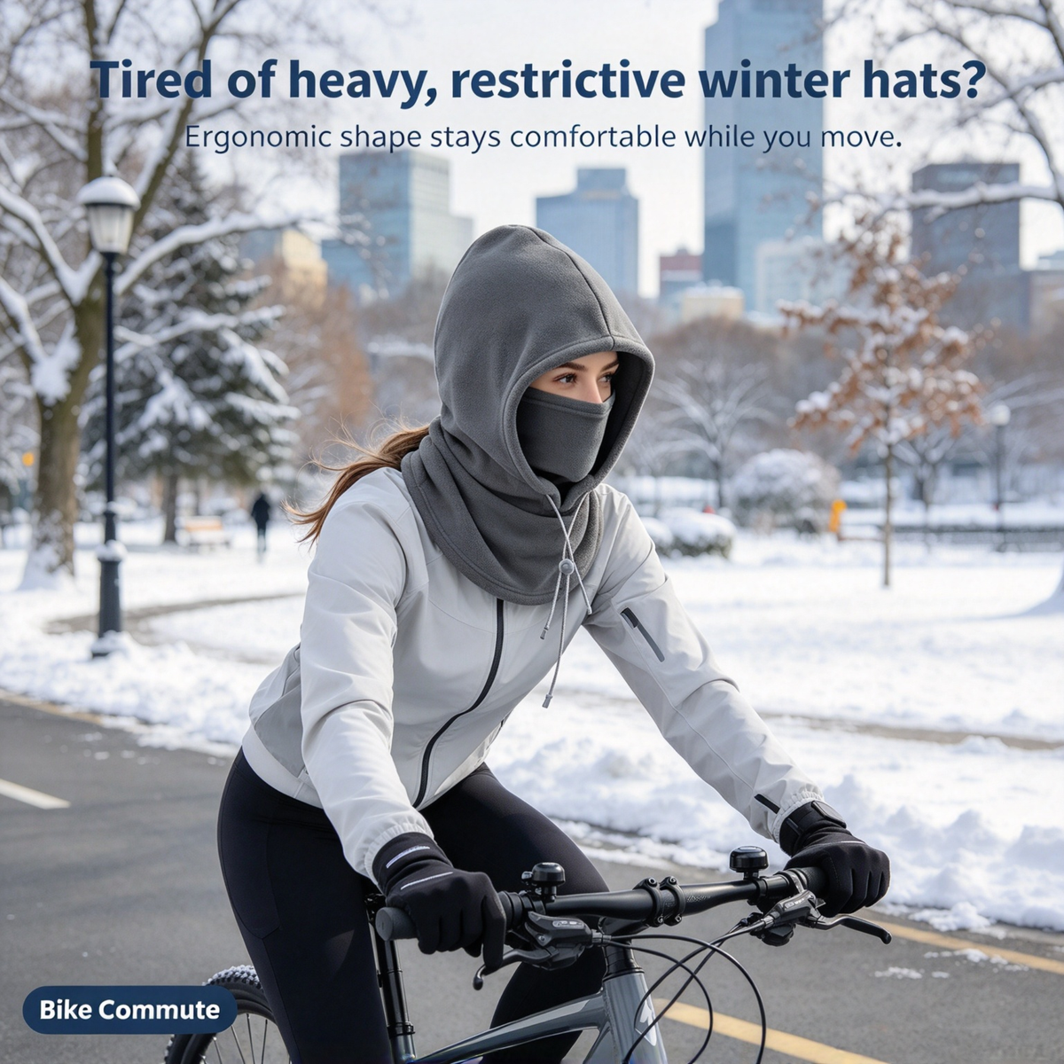 🥶 2-in-1 Winter Face Mask & Warm Hat, Windproof Cold-Weather Protection🎁