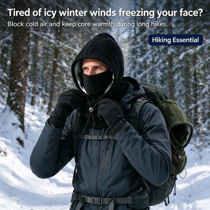 🥶 2-in-1 Winter Face Mask & Warm Hat, Windproof Cold-Weather Protection🎁