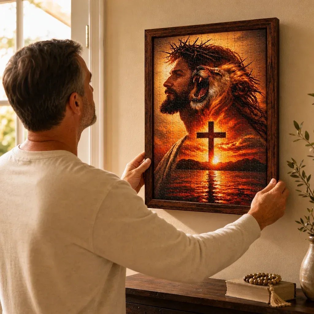 👑✝️ He Reigns — DIY Christian Jigsaw Puzzle