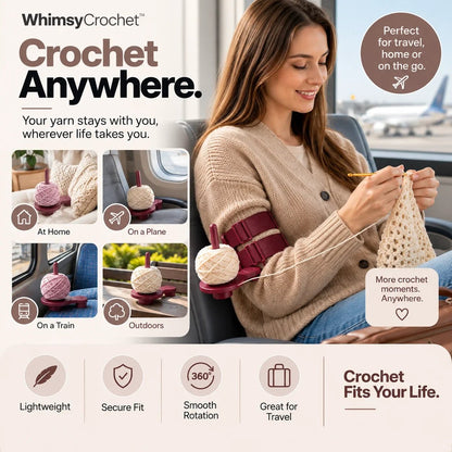Yarn Tension Arm Holder for Crocheting