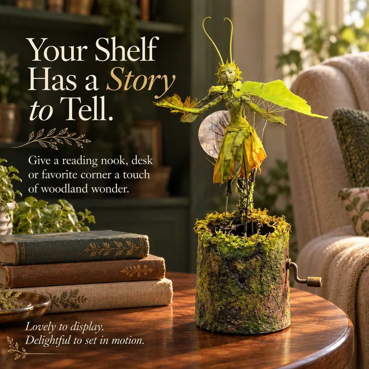 Hand-Cranked Fantastical Sculpture — Turn the Handle, Set the Scene in Motion