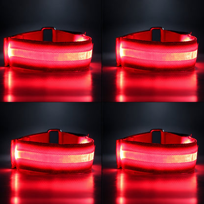 4-Pack LED Horse Leg Visibility Straps – 3 Lighting Modes, 5 Color Options, Adjustable Fit for Evening Riding & Equestrian Activities