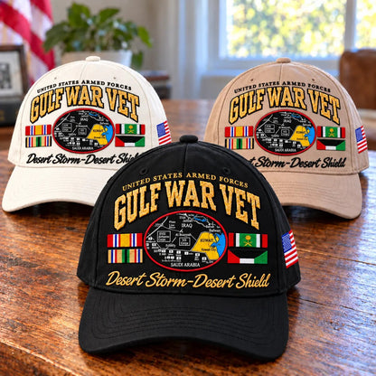 🇺🇸 Gulf War Veteran Tribute Cap – Operation Desert Storm 1990–1991