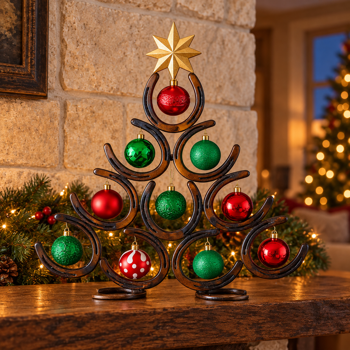 Horseshoe Lucky Christmas Tree