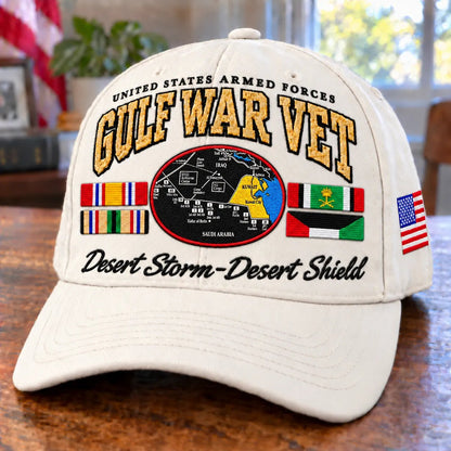 🇺🇸 Gulf War Veteran Tribute Cap – Operation Desert Storm 1990–1991