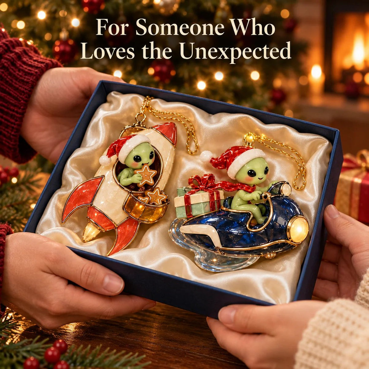 👽🎄 Christmas Alien UFO Ornaments – 6 Cute Cosmic Designs, Unique Christmas Tree Decorations & Holiday Gifts 🚀✨