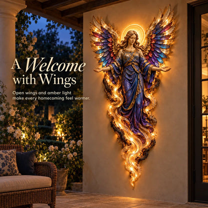 ✝️ Heavenly Radiance™ Lighted Angel Wall Sculpture ✨