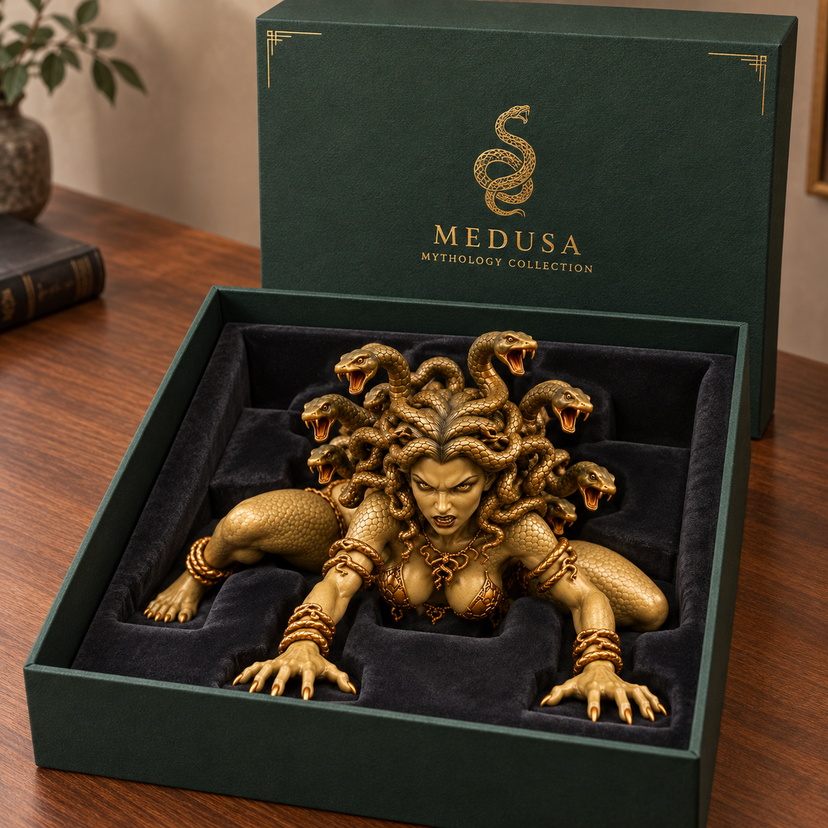 🔥 Last Day 49% OFF - 🐍 Medusa Goddess Shelf Sitter Statue | 4 Unique Gothic Mythology Styles (📦Buy 2 Free Shipping)