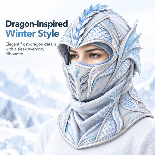Ice Dragon 3-in-1 Winter Hood & Face Cover