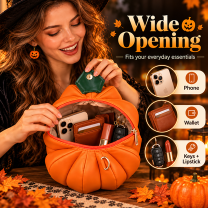 Pumpkin Crossbody Purse – Cute Halloween & Fall Handbag