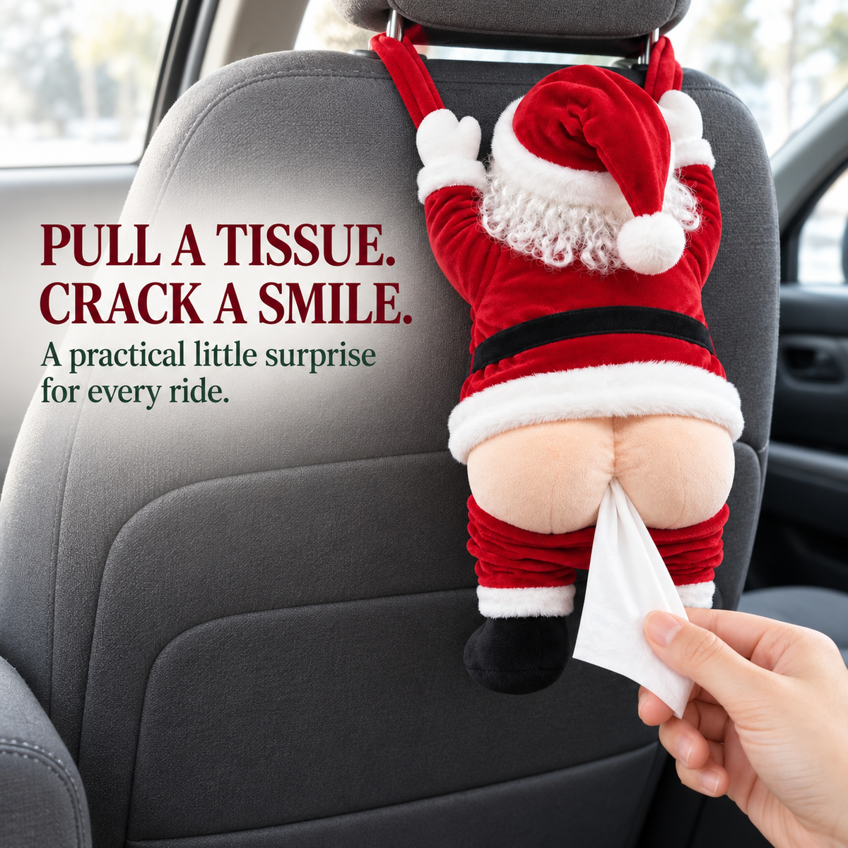 Plush Santa Tissue Holder