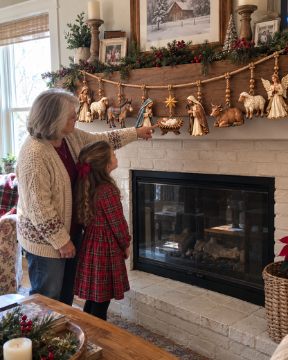 The First Christmas – 3D Nativity Story Hanging Garland | A Family Christmas Tradition