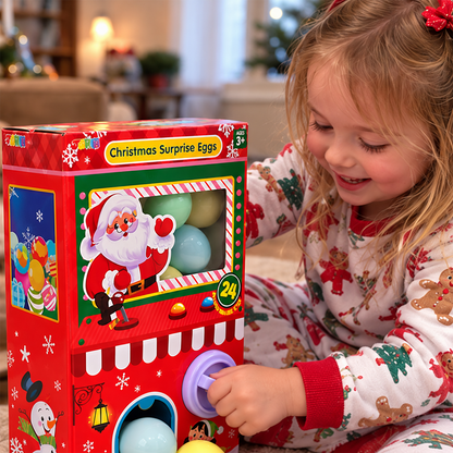 Santa’s Christmas Surprise Egg Machine – 24 Days of Squishy Toy Surprises