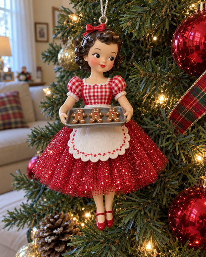 Vintage Christmas Lady Ornaments – 1950s-Inspired Keepsake Collection🎄