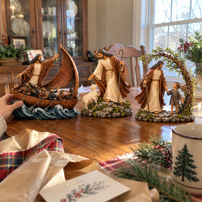 Through Every Storm, Never Alone – Jesus Story Sculpture Collection