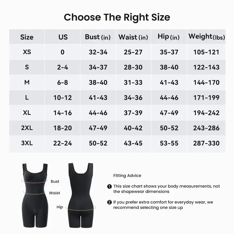 ✨ Full Body Sculpting Bodysuit | Back Support & Hip Lift, Inclusive Sizing S–3XL