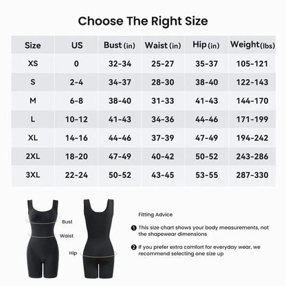 ✨ Full Body Sculpting Bodysuit | Back Support & Hip Lift, Inclusive Sizing S–3XL