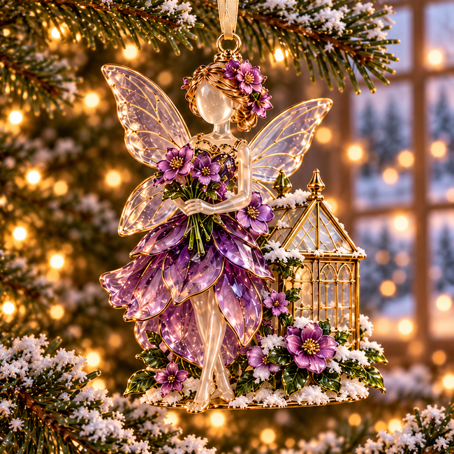 Purple Blossom Greenhouse Fairy