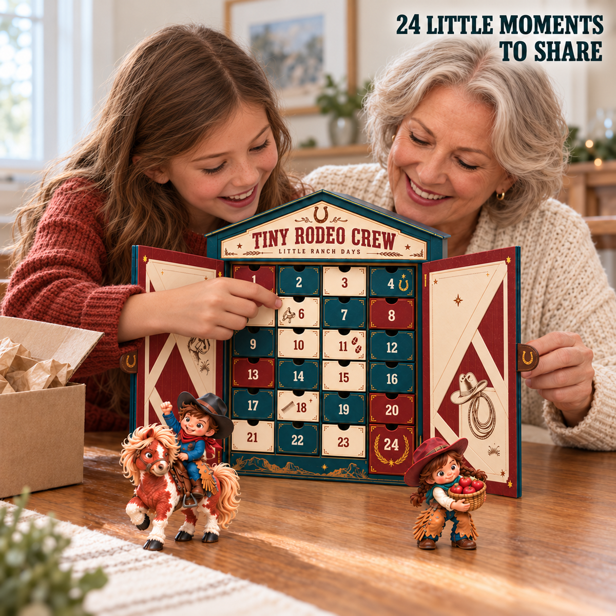 🤠 Tiny Rodeo Crew 24-Day Advent Calendar – A Little Western Christmas 🎄