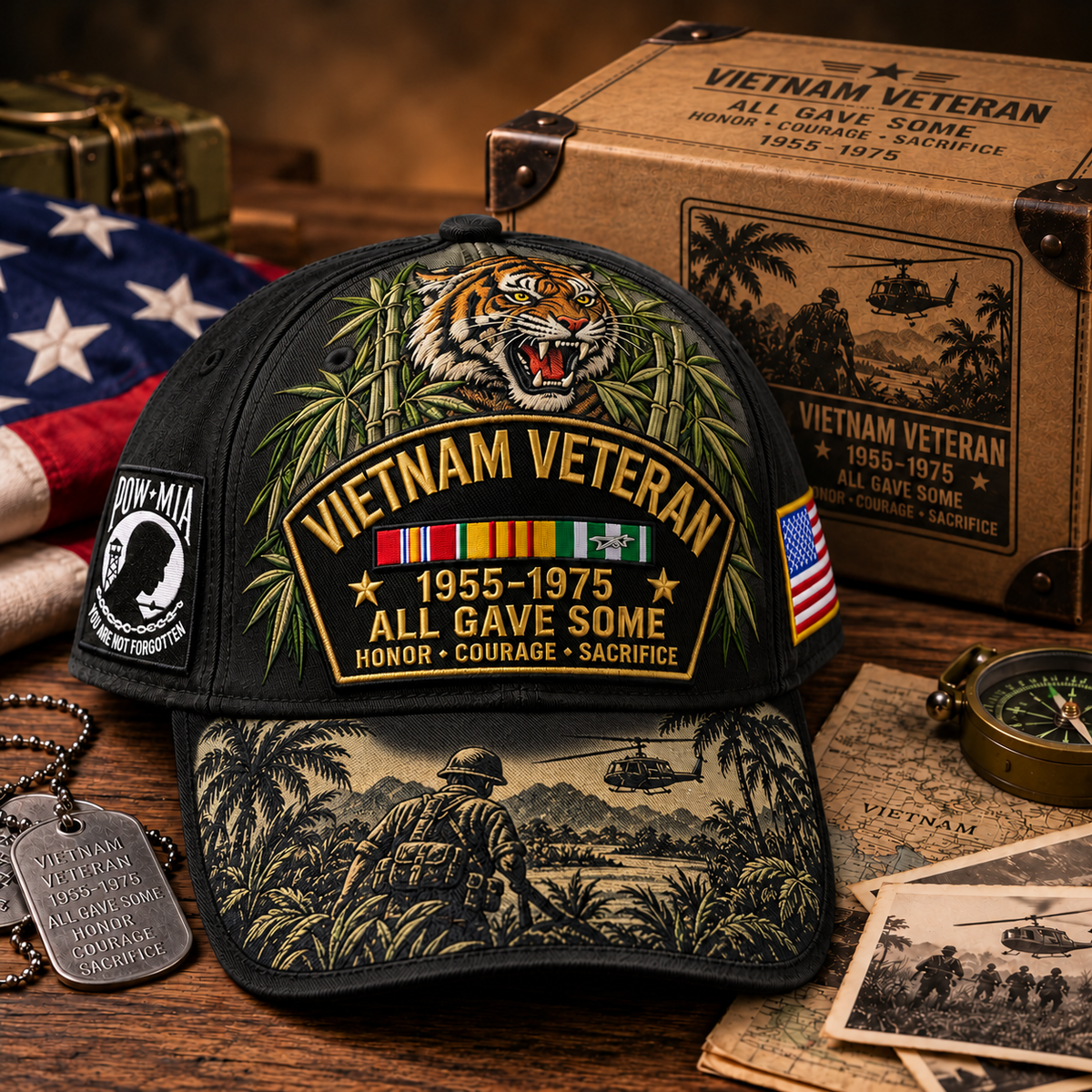 🇺🇸 Last Day Promo: 49% OFF🎖️Vietnam Veteran 1955–1975 All Gave Some Tribute Baseball Cap