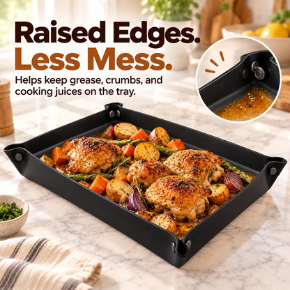 Foldable Silicone Baking Tray – Bake, Release & Store with Ease