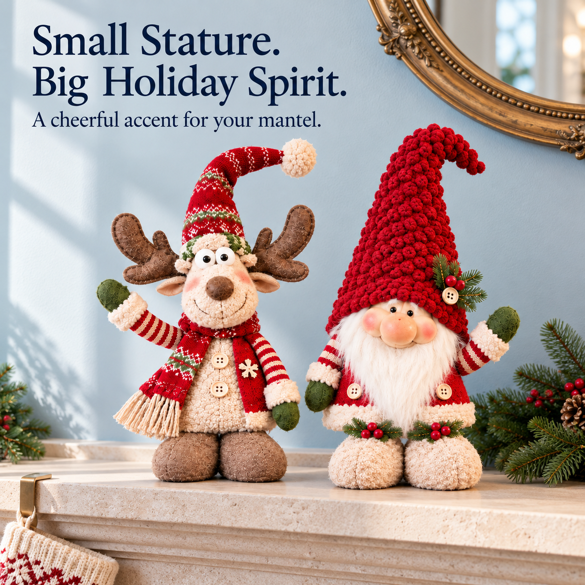 🎄 Forest-Themed Christmas Gnomes and Reindeer