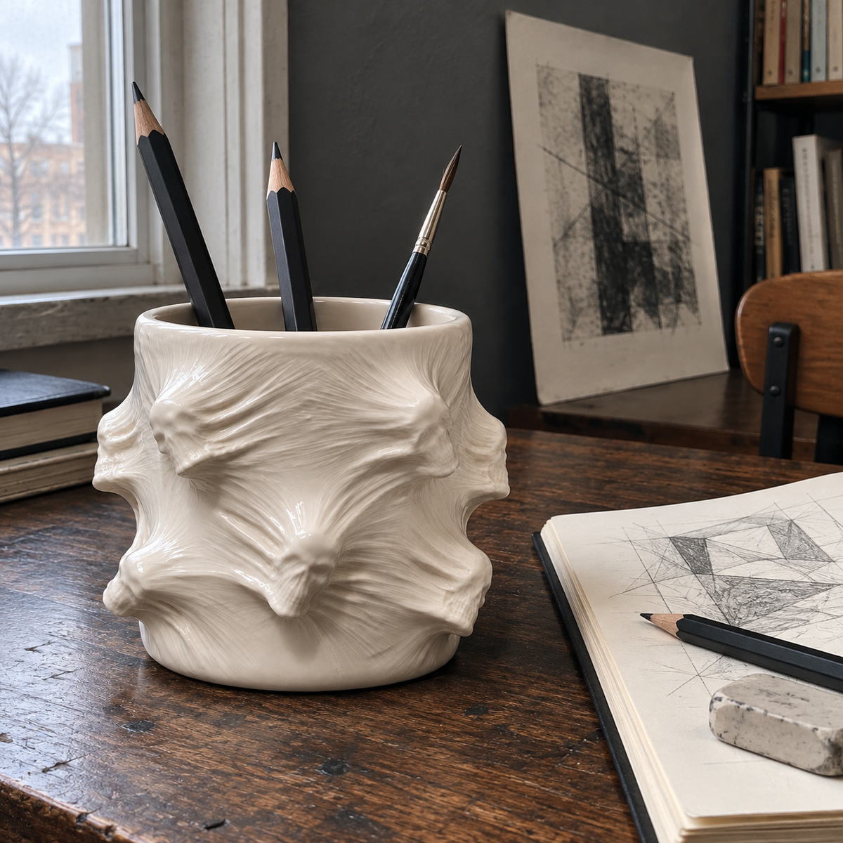 💀 Unbound Souls – Sculptural Skull Vessel 🖤