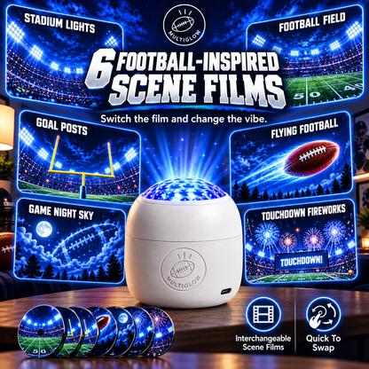 Football Stadium Room Projector – 6 Scene Films for Bedrooms, Game Rooms & Man Caves