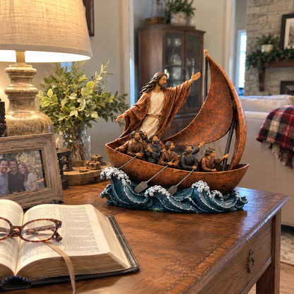 Through Every Storm, Never Alone – Jesus Story Sculpture Collection