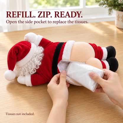 Plush Santa Tissue Holder