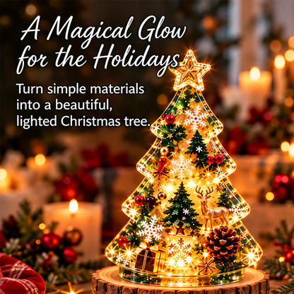 Christmas Resin Night Light DIY Kit – Handmade Glowing Holiday Keepsake