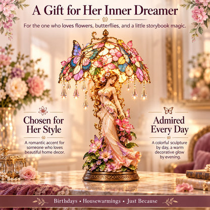 Enchanted Butterfly Garden Table Lamp