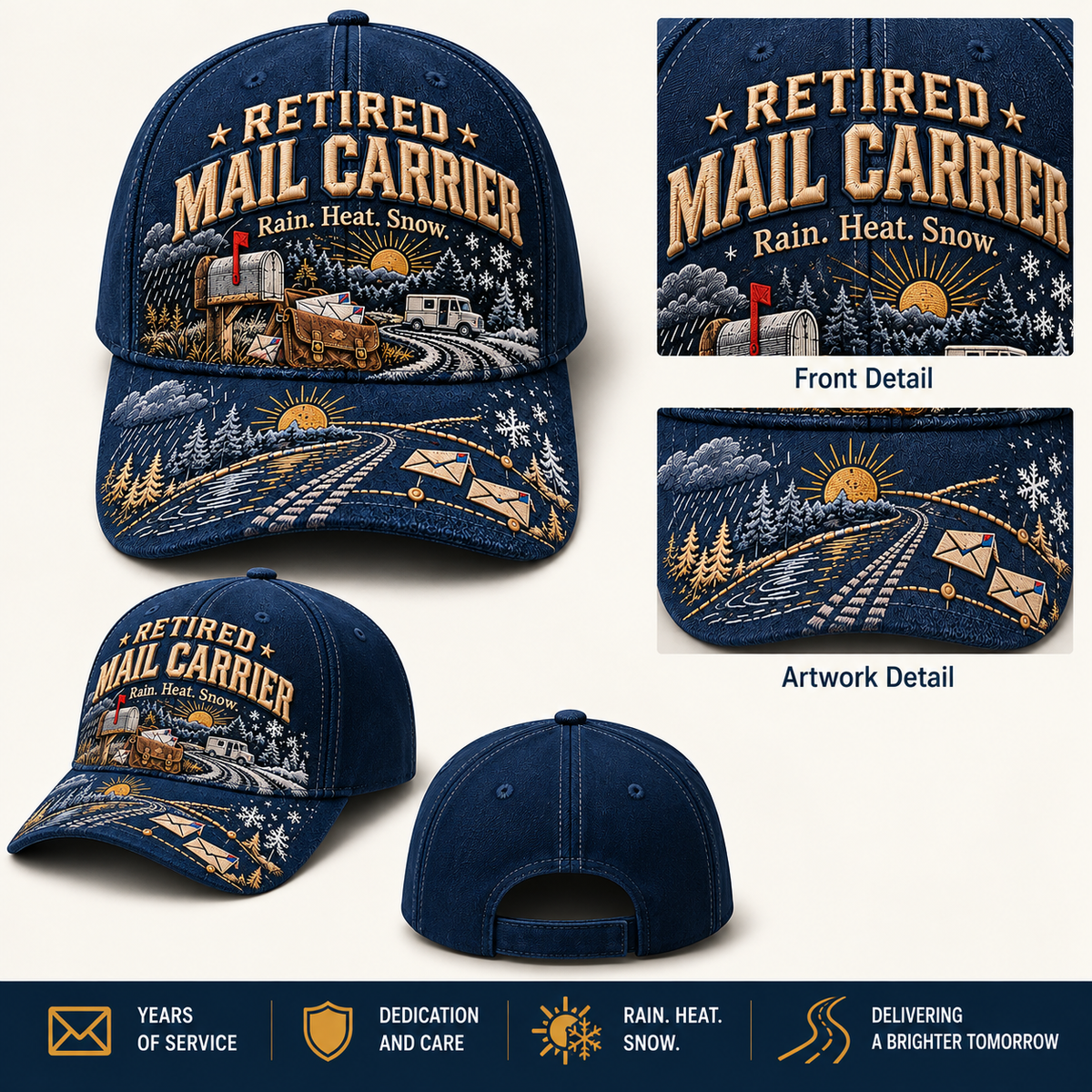 🇺🇸 Last Day Promo: 49% OFF📬Retired Mail Carrier Baseball Cap