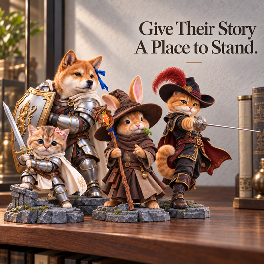 ⚔️ Tiny Heroes – Small Heroes, Brave Hearts 🐾 | Fantasy Animal Collectible Figurines