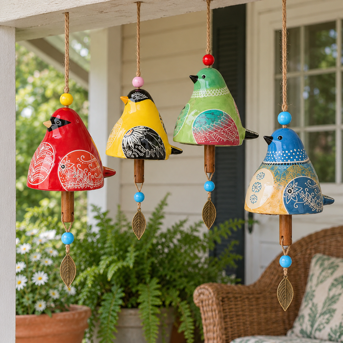 🐦 Ceramic Bird Hanging Ornament